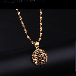 Collar Water Wave Chain 24K Yellow Gold Filled